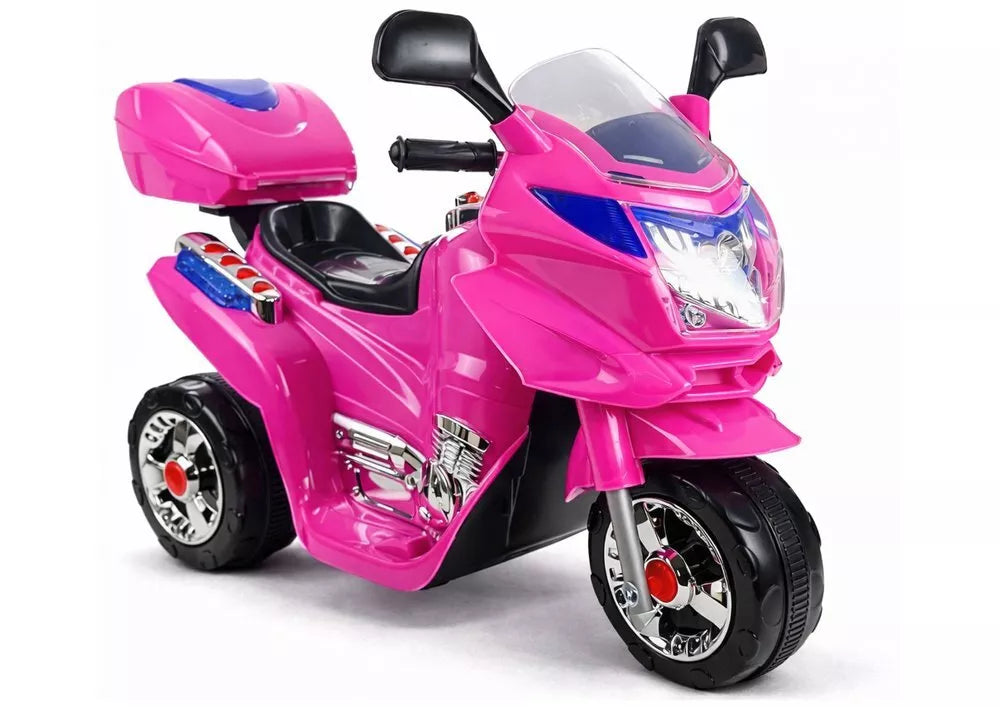 Rožinis vaikiškas elektrinis motociklas HC8051